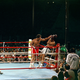 George Foreman vs. Muhammad Ali, 1974. Photo by Zack Clayton/AP